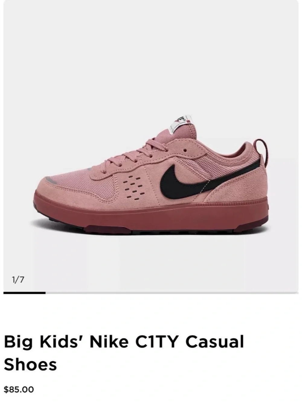 Nike Big Kids' C1TY Sneakers 6Y